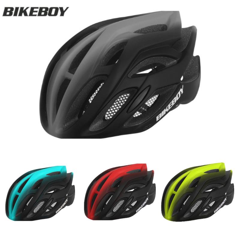 BIKEBOY Lightweight Motorbike Bicycle Helmet Road Mountain Integrally-molded Cycling Caps Men Women Unisex Bike Safety Helmet