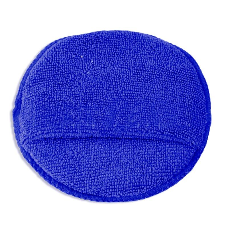 High Density Round Car Waxing Sponge Polishing Disc Microfiber Overlock Pocket Car Wash Sponge Cloths & Brushes Cleaning Sponge: Sapphire blue