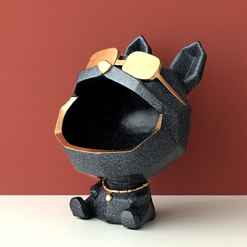 Frosch Lagerung Kasten Behälter Harz hause büro Schmuck Schlüssel Kasten Obst Süssigkeit Kasten Frosch figur skulptur moderne kunst statuen für dekoration: Texblue Hund