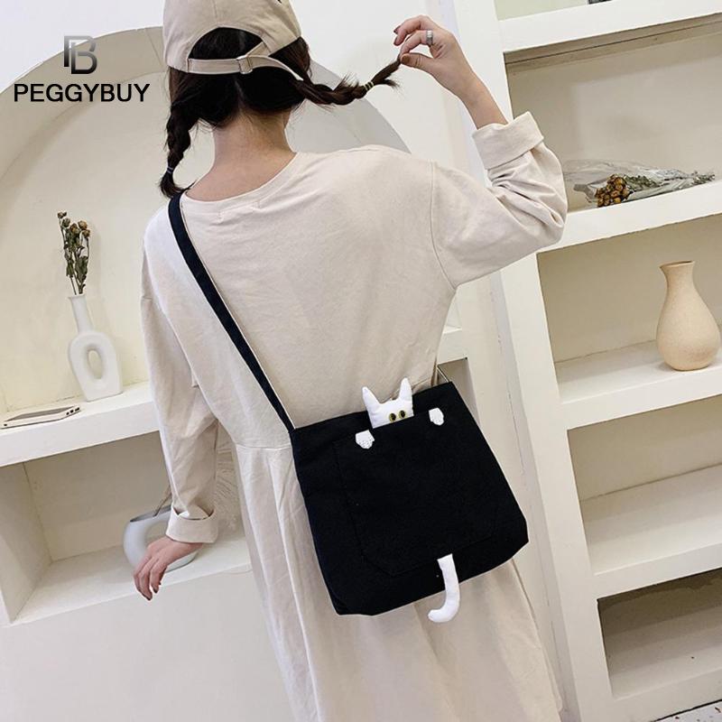 Vrouwen eenvoudige grote capaciteit canvas tas vintage rits flap tas canvas reistas vrouwen messenger crossbody tassen bolsos