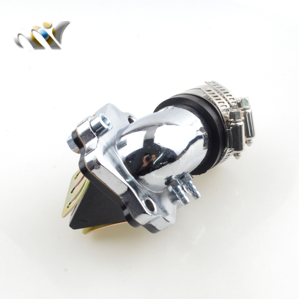 Ytelse inntaksmanifold med reed ventil for 2- takts scootere moped minarelli jog 50 90 3kj 4dm 1 e 40 qmb 1 e 50 qmf vento zip