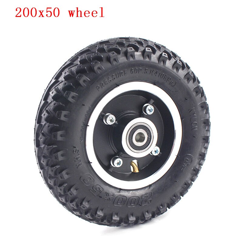 8&quot; Electric Scooter Tyre tube With Wheel Hub Scooter 200x50 Tyre Inflation Electric Vehicle Aluminium Alloy Wheel Pneumatic Tire: wheel