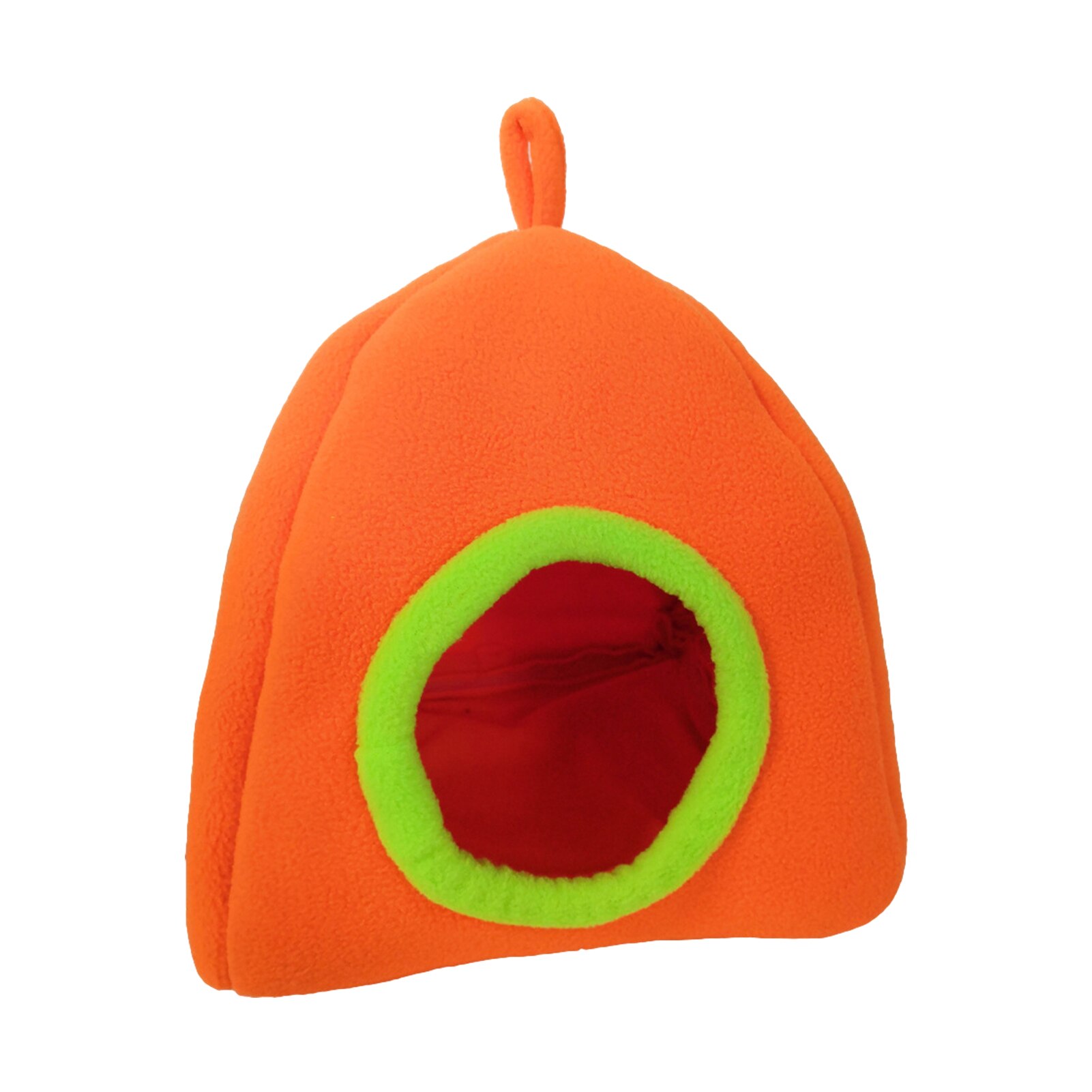 Hamster Huis Semi-Gesloten Mooie Kooi Cave Bed Nederlandse Rat Super Warm Kleine Dier Bed: Orange