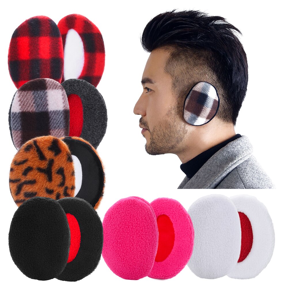 Adulte femmes homme hiver oreillettes sans bande chauffe-oreilles cache-oreilles couverture d'oreille polaire cache-oreilles: Set1-L