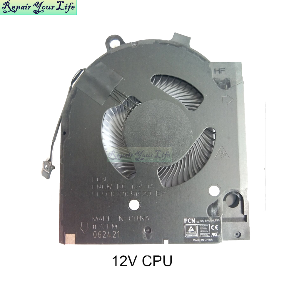 Notizbuch Kühler Kühler Lüfter Für Dell G15 5511 5515 5510 RTX 3060 RTX 3050 Spielen Laptop CPU GPU Grafikkarte Fan: rot