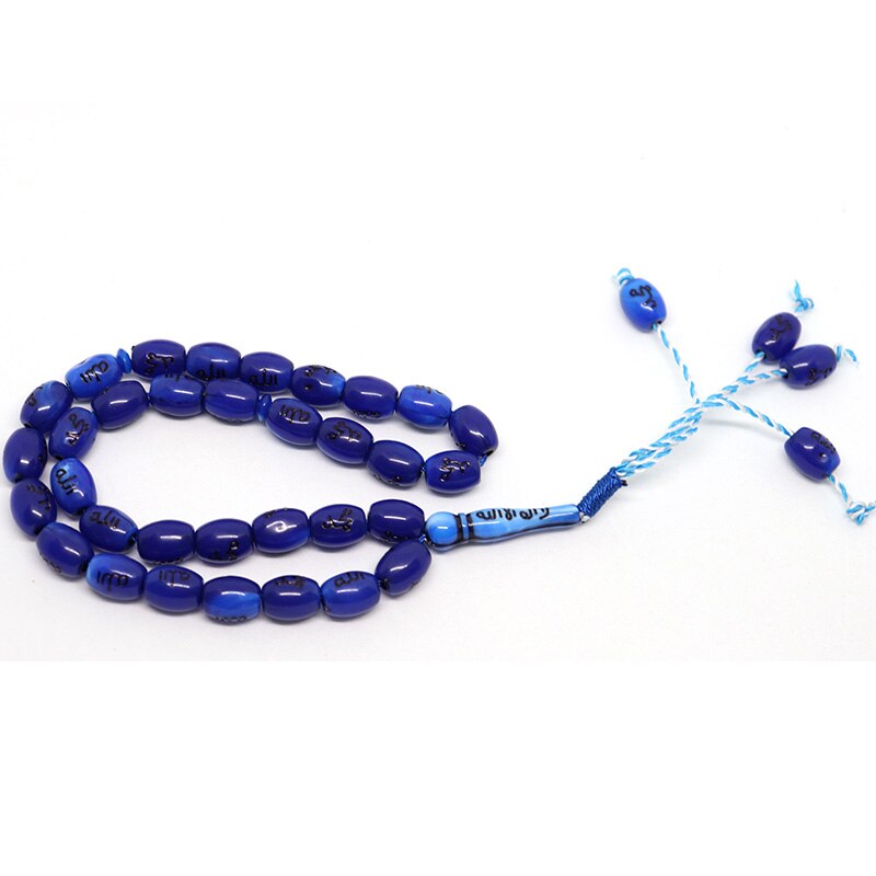 10x13 plástico cilíndrico pendurado grânulo tipo pingente oriente médio islam muçulmano tasby allah muhammad rosário cor do cabelo