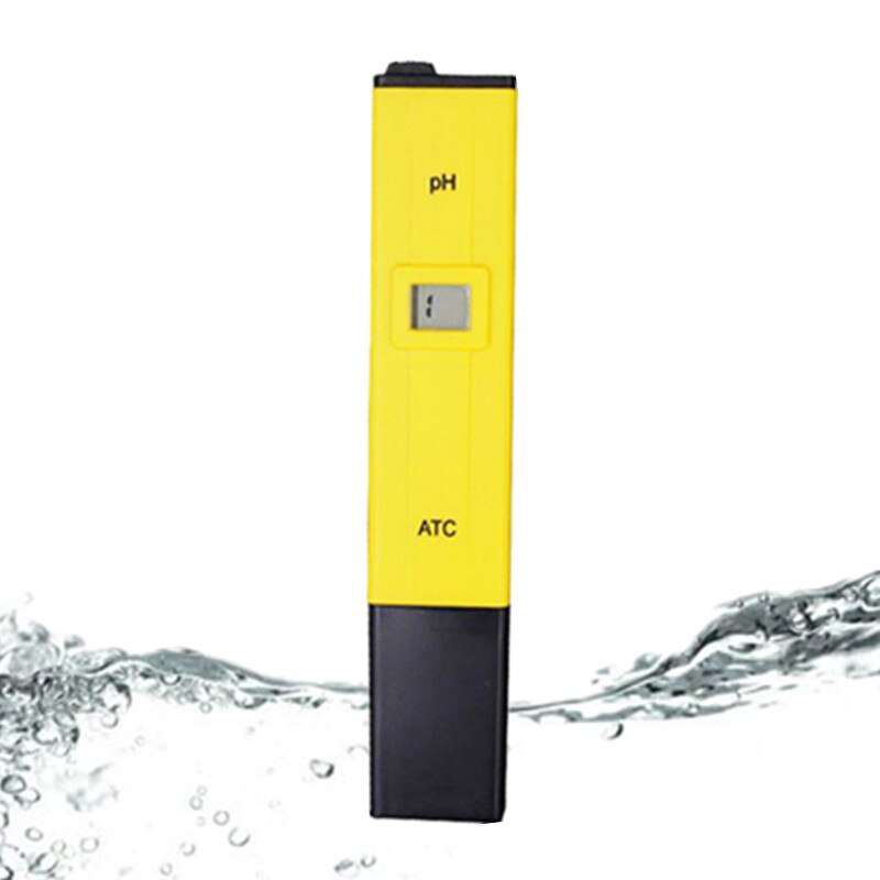 Digital PH Meter Tester TDS EC Meter Pen Temperature PH Monitor Water Analyzer for Drink Food Lab Portable with ATC: PH Meter