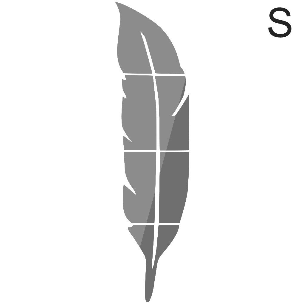 Muursticker spiegel plakkend 3d acryl waterdichte veren muursticker voor thuis slaapkamer muurdecoratie: S links zwart