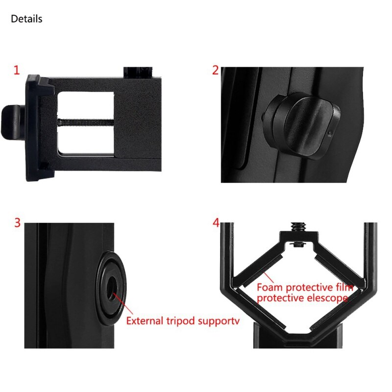 Telescopes Universal Mobile Phone Camera Adapter Mobilephone Adapter for Binocular Monocular Spotting Scopes prices