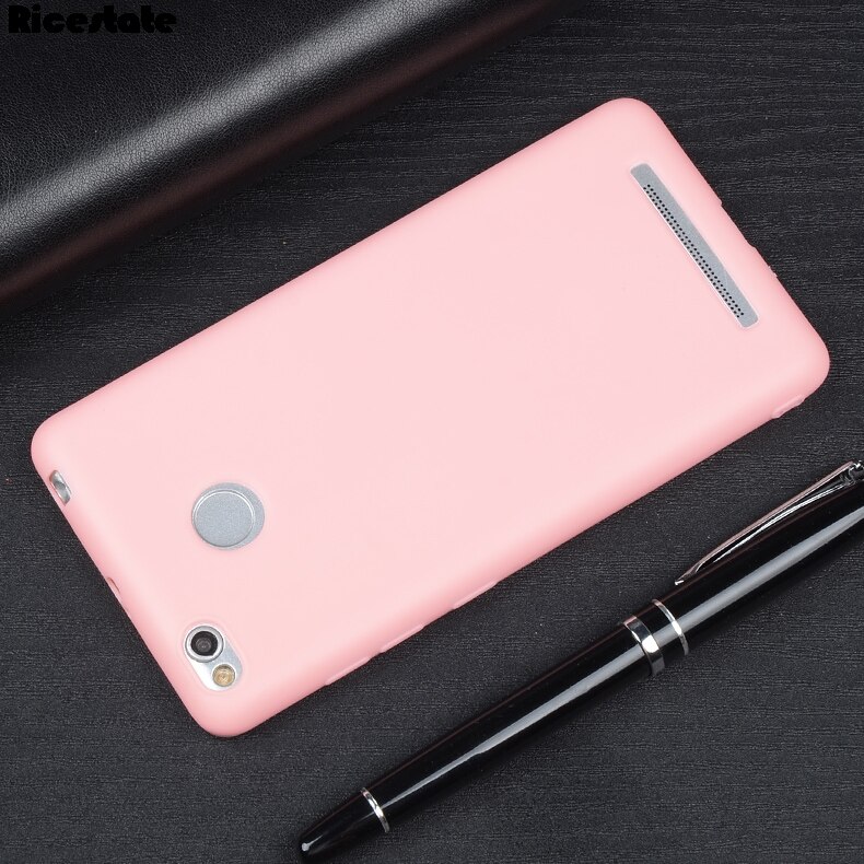 Ricestate do obudowy Xiaomi Redmi 3 S Silicon TPU jednolity kolor i przezroczysta obudowa tylna Redmi 3 Pro do obudowy Xiaomi Redmi 3 S 3 S