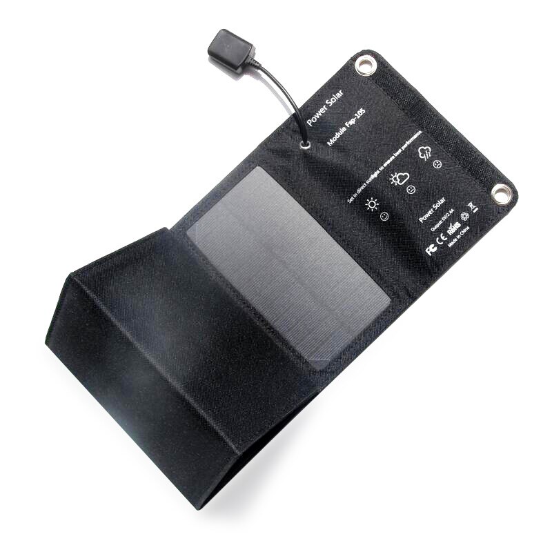 10W panneau solaire pliant batterie externe 5V 2A USB sortie sac de Charge de cellule solaire étanche pour le Camping en plein air cyclisme