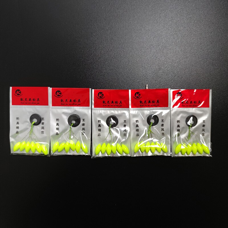 30 pz/lotto Oliva Galleggiante Da Pesca A Sette stelle Galleggiante L/M/S Formato Rosso/Giallo/Bianco/Luce Galleggianti Pesca Notturna Boa Pesca Alla Carpa A475