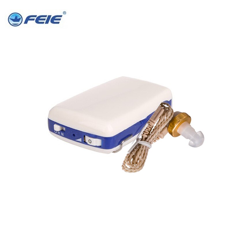 Super Power Body Worn Pocket High Power Wired Box Mini Hearing Aid Sound Amplifier S-6A