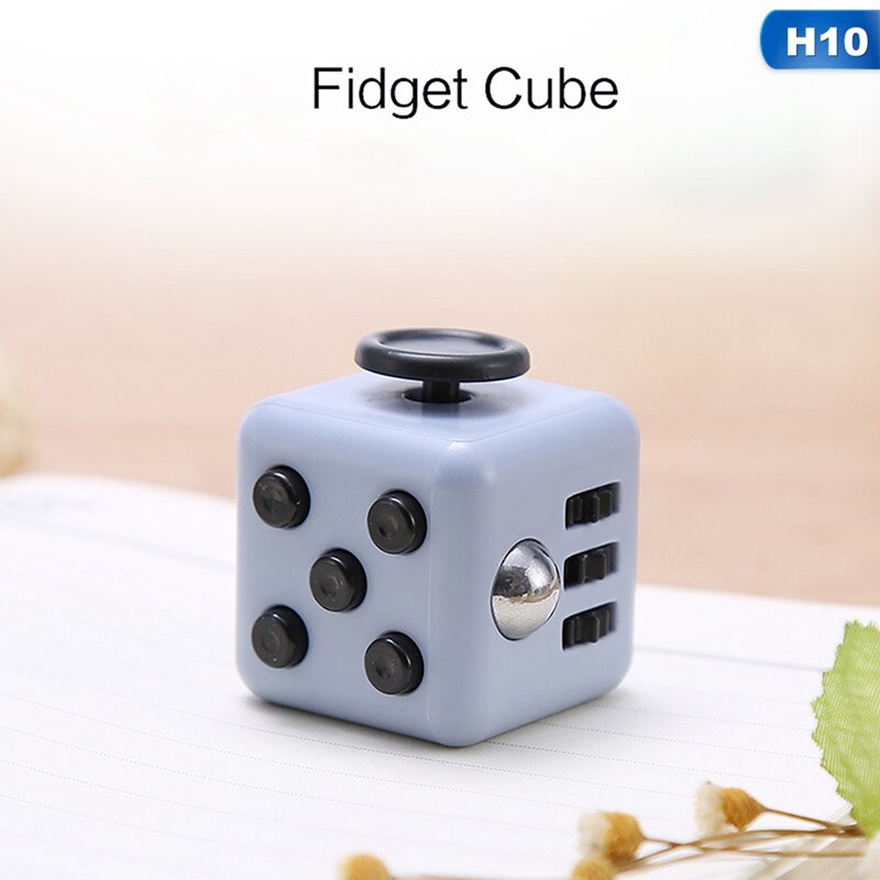 13 Colors Anxiety Stress Relief Attention Decompression Plastic Focus Fidget Gaming Dice Toy For Children Adult: H10