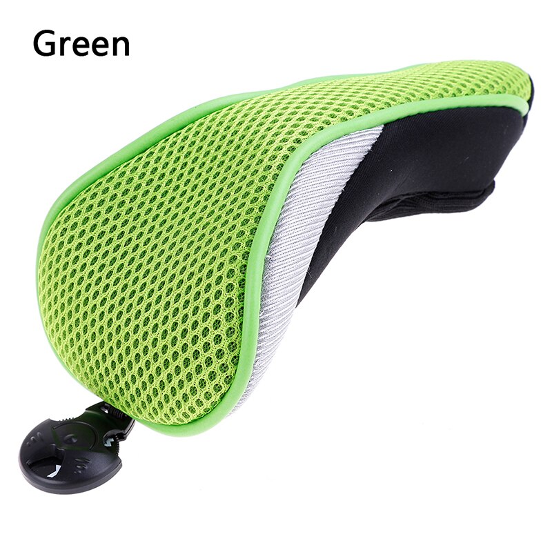 Redning hodet dekker golf beskyttelse sett mesh golf headcover premium golf club hybrid ut headcover utendørs sport: Grønn