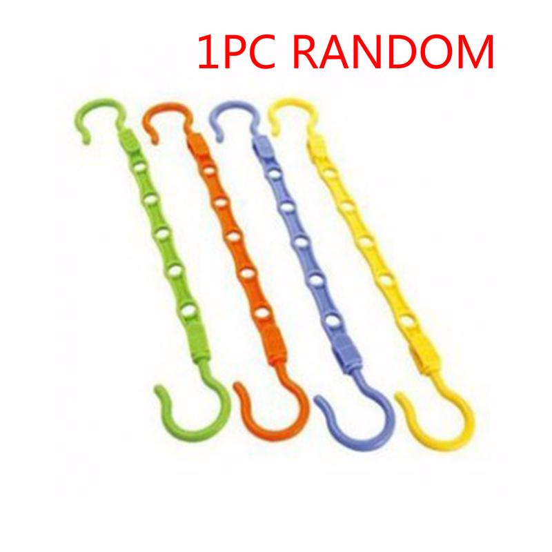 1pc Clothing hanger organizer multi-purpose hanger home magic storage artifact anti-skid drying rack: 1PC RANDOM