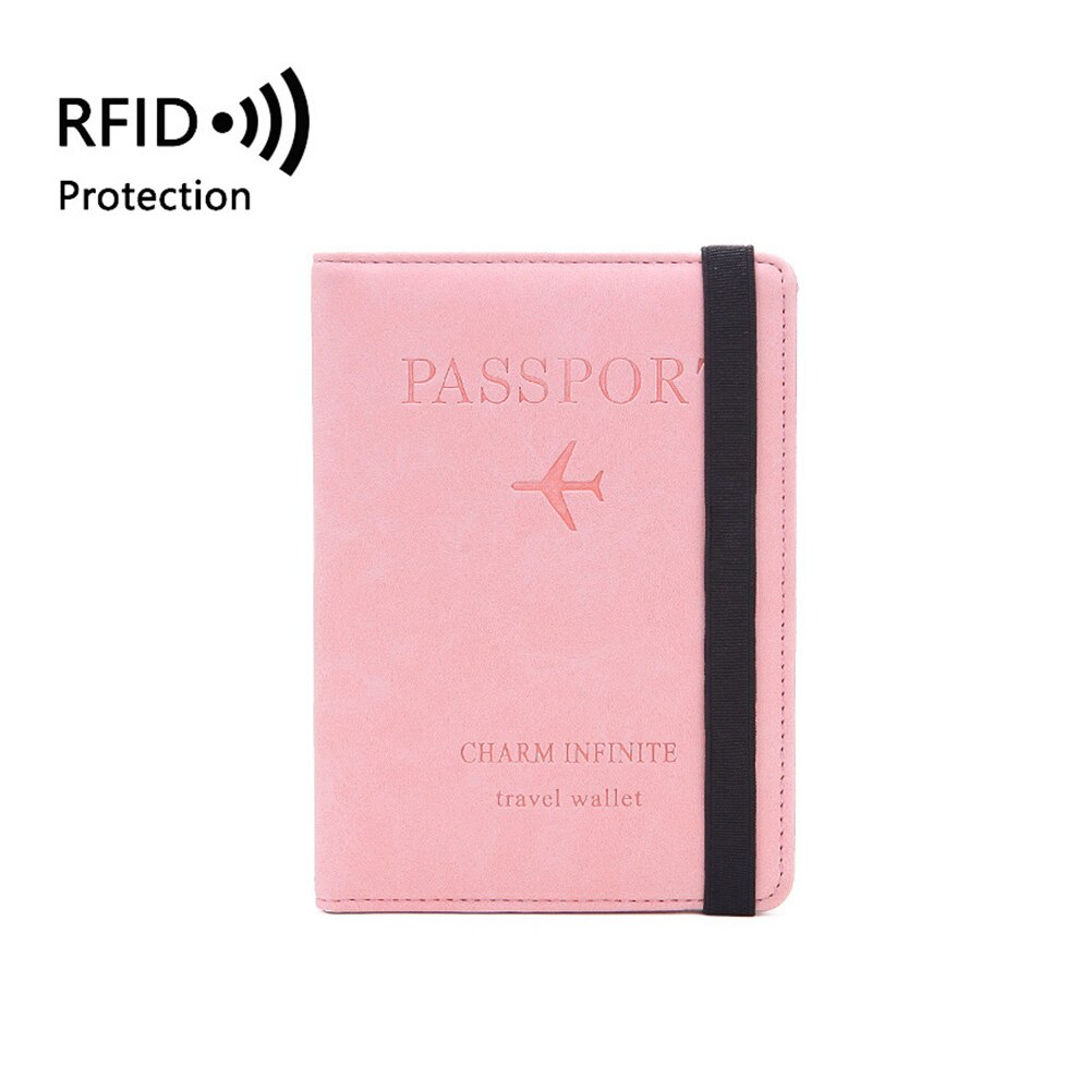 Capa para passaporte com bloqueio rfid, capa de couro com bloqueio rfid para viagem, para homens e mulheres: Color 6