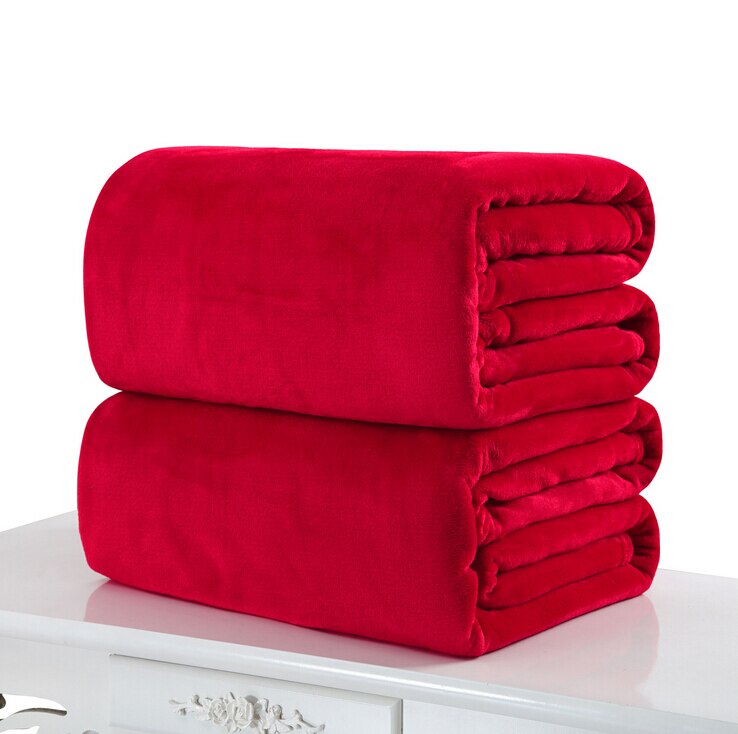 Autumn Winter Cat Dog Puppy Blanket Soft Flannel Fleece Sleeping Bed Mat Cover Pet Dog Shower Towels 50*70cm: Red