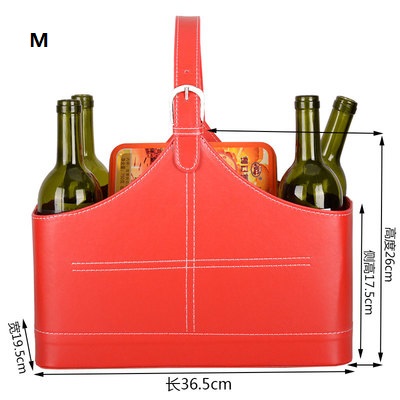 Förvaringskorg i imiterat pu-läder, bärbar förvaringskorg för frukt: Mång
