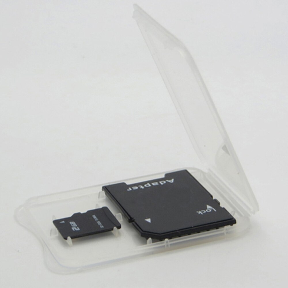 Étui en plastique transparent pour cartes SD/SDHC/TF, boîte de rangement pour cartes mémoire, Standard, 100 pièces/lot