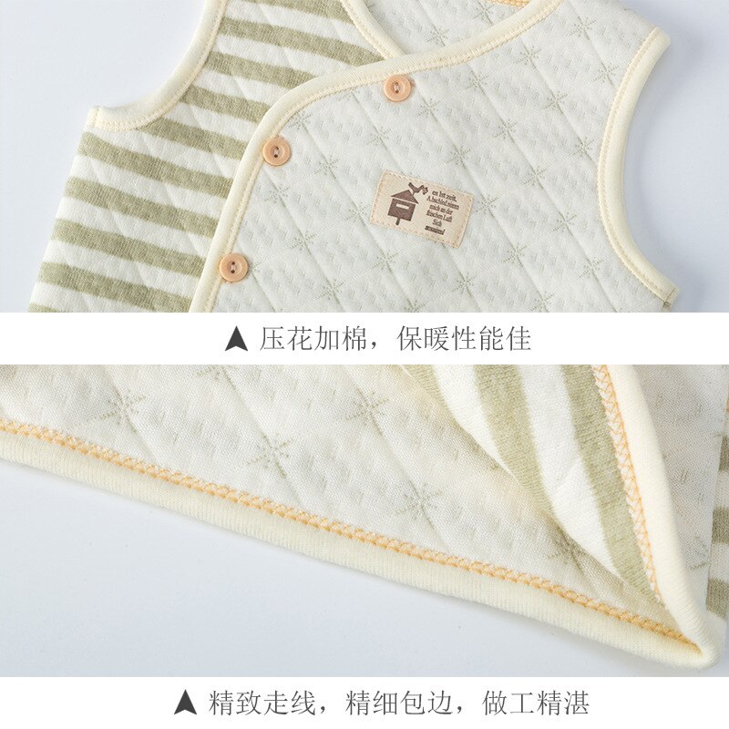 0-24M Baby Buik Vest Katoen Herfst En Winter Baby Dieptepunt Mouwloze Jongens En Meisjes Pasgeboren Kinderen Herfst vest Kleding