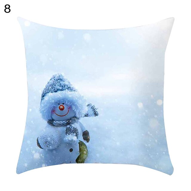 45 * 45cm julesnemand pudebetræk seng bilpynt hjem hotel børneværelse julepynt blødt og behageligt.: H12