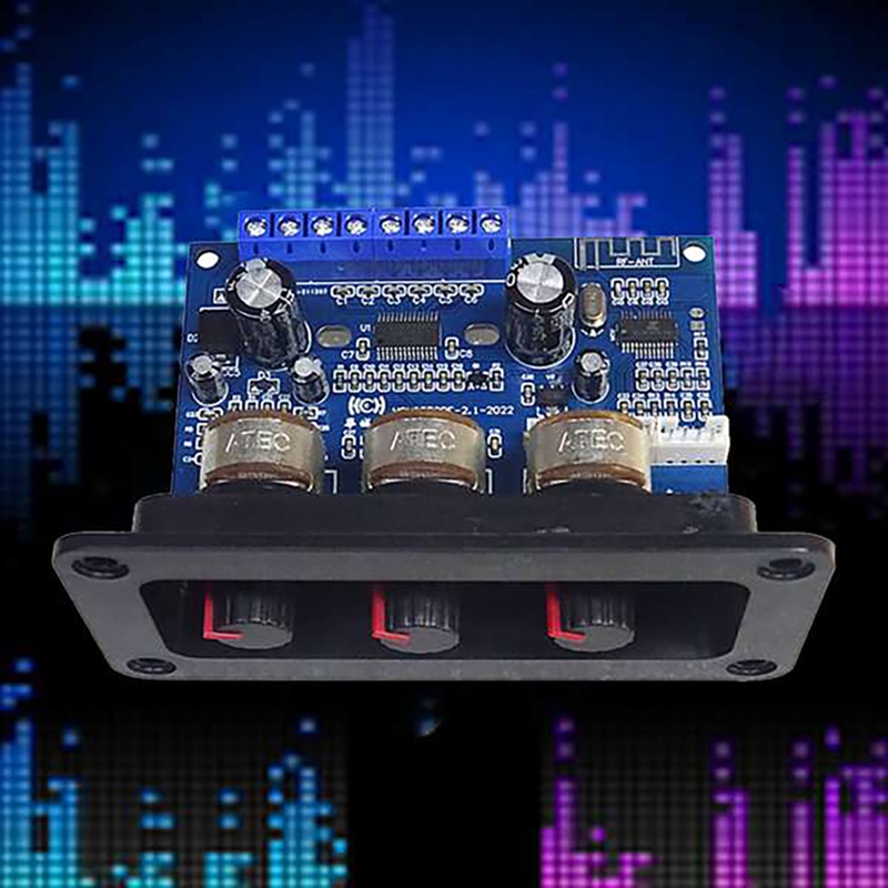 2X25W + 50W 2.1 kanałowy Bluetooth 5.0 Subwoofer klasy D płyta wzmacniacza Audio zestaw z DC kobieta + kabel USB + pilot