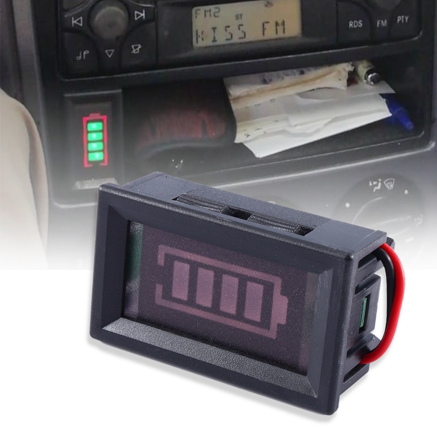 12V Car Lead Acid Battery Capacity Tester Level Indicator Battery Tester Lithium Battery Capacity Meter LED Tester Display