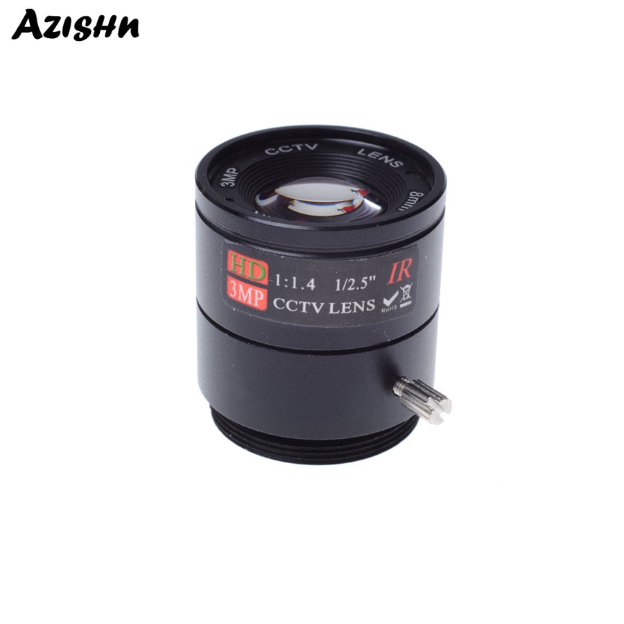 Lente CCTV de 8mm, 40 grados, 1/2, 5 pulgadas, 3MP, F1.4, montaje fijo CS, Mega lente 1080P, objetivo CCTV HD para cámara CCTV,