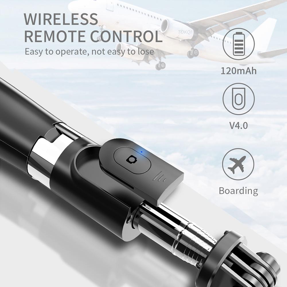 Selfie Stick With Tripod Gimbal Stabilizer Led Light For Action Camera Phone Mobile Cell Holder Stand Smartphone Monopod Monope