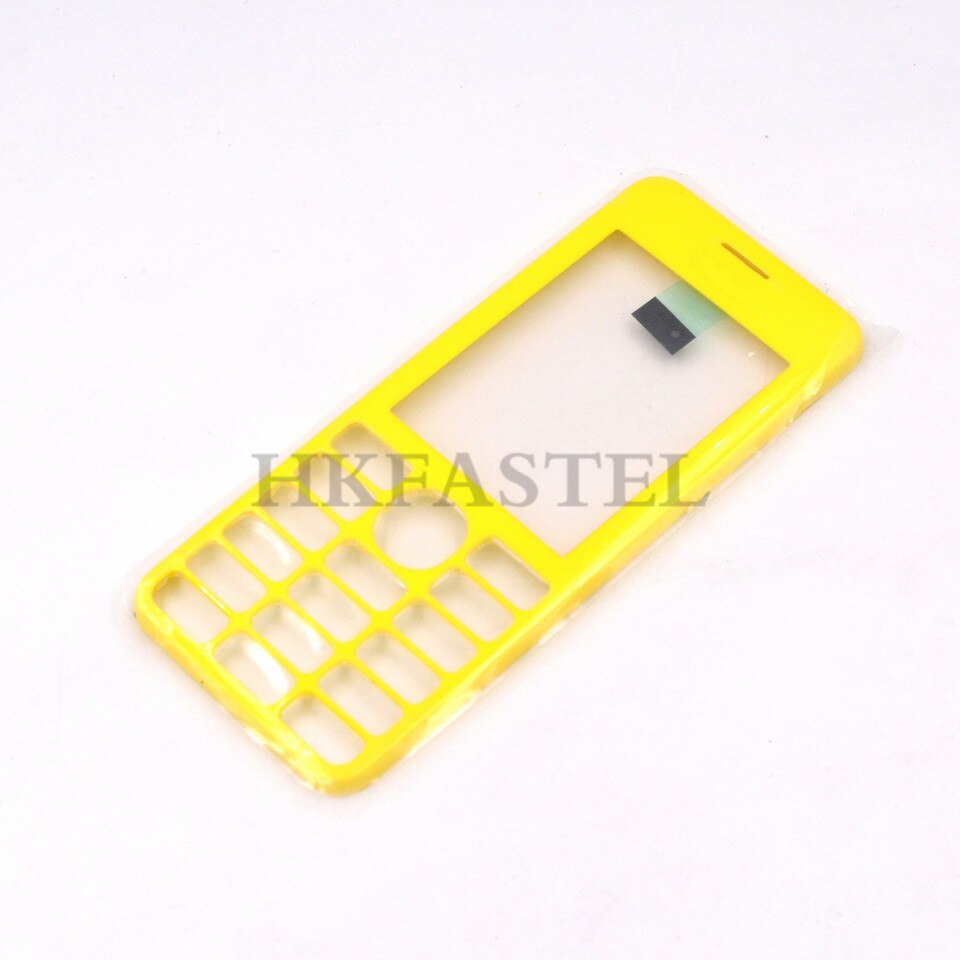 For Nokia 206 Mobile phone Front face Housing with Tool For 206 Dual Sim RM-872 Back battery door cover: Yellow Color Tool