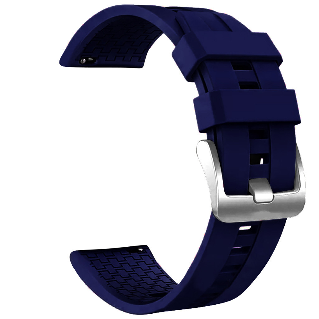 Silikon Handgelenk Strap Neue Für Huawei Uhr GT2 46mm Smart Uhr Strap Ersatz Uhr Band Frauen Männer Sport Armband 19Sep: Dark Blue