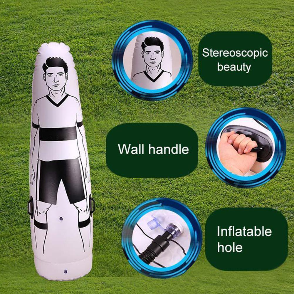 175cm de fútbol inflable tonto fútbol maniquí libre pared vaso suministros adulto golpe formación defensor patada al aire libre Ch U4M2