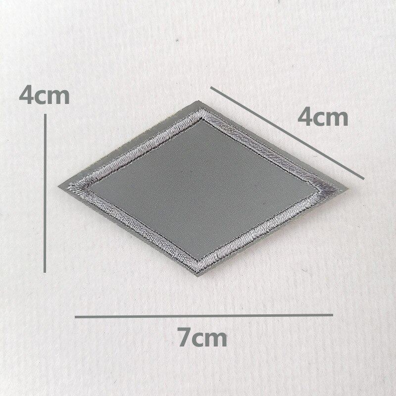 Multi-form varmeoverførende reflekterende tape stempling folie klistermærke vinyl film sølv jern på stof reflekterende klud gør-det-selv syning: Diamant