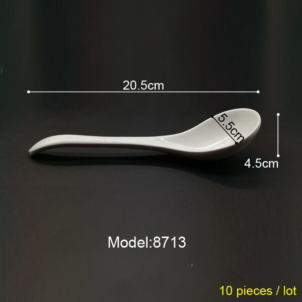100% Melamine Dinnerware Soup Spoon Restaurant Victualing House Household Spoon Soup Ladle A5 Melamine Spoon Melamine Tableware: 8713