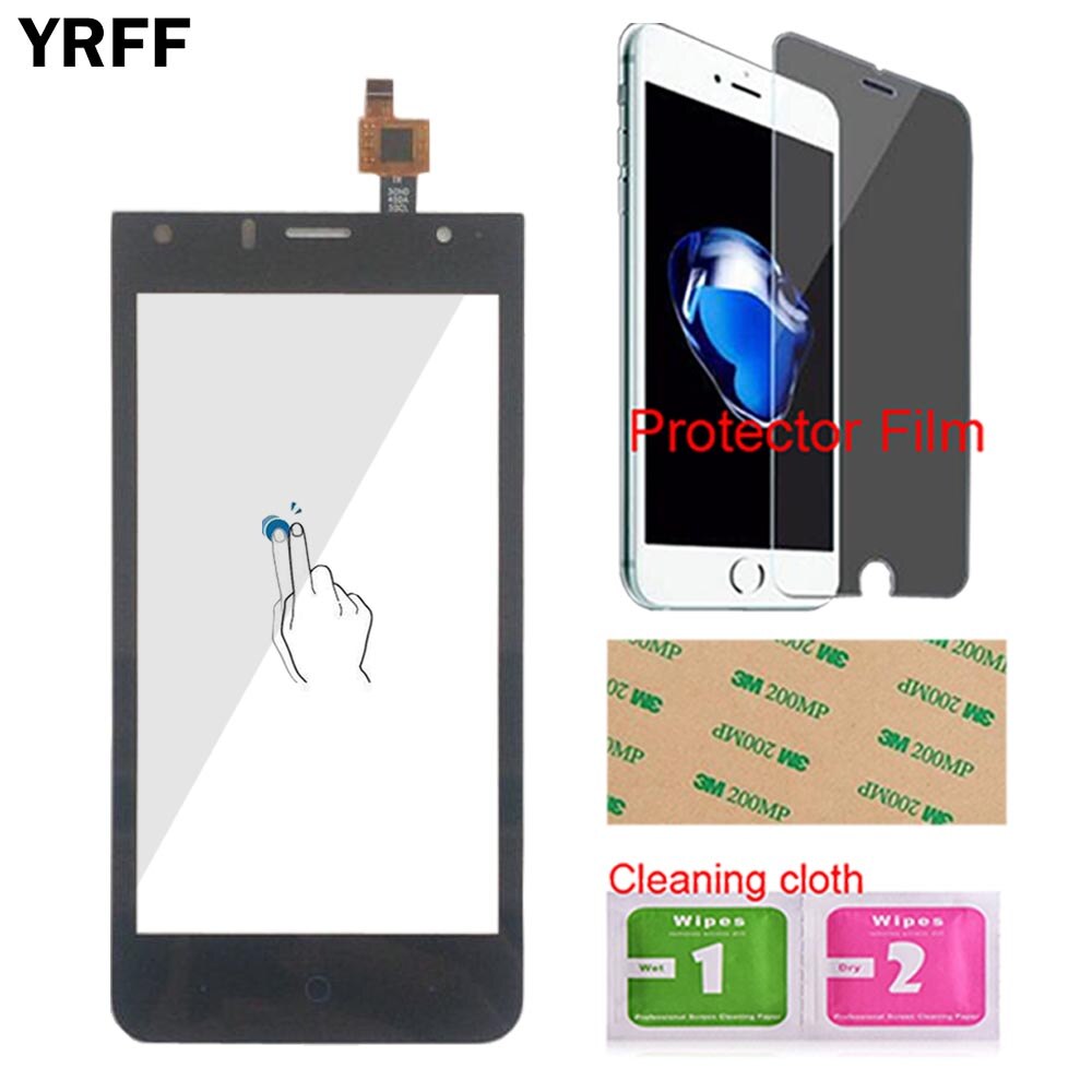 Phone Mobile Touch Screen Digitizer For ZTE Blade A210 Touch Screen Panel Front Glass Touchscreen Sensor Tools Adhesive: Black No Tools