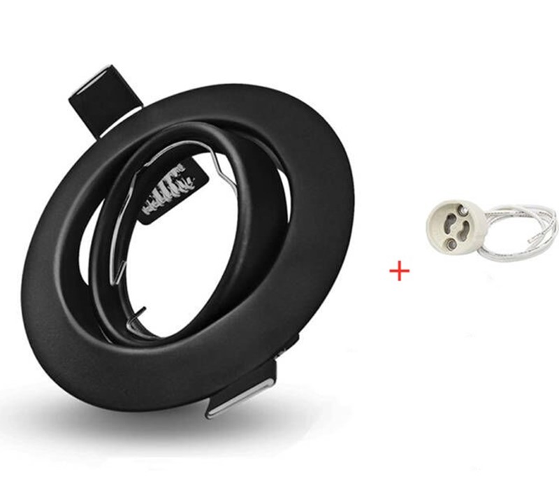 Lampada da incasso a soffitto a portato per faretto con cornice regolabile Sig16 GU10 Lampadina da incasso con ritaglio 70mm: leggero blu