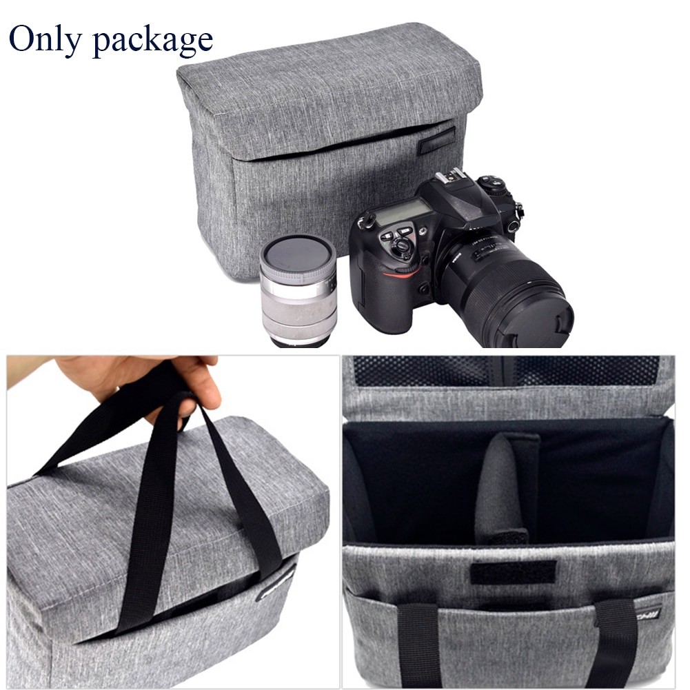 Reizen Praktische Nylon Opvouwbare Bescherming SLR Camera Tas Partitie Insert Padded Lens Gevallen Met Handvat Waterdicht Schokbestendig