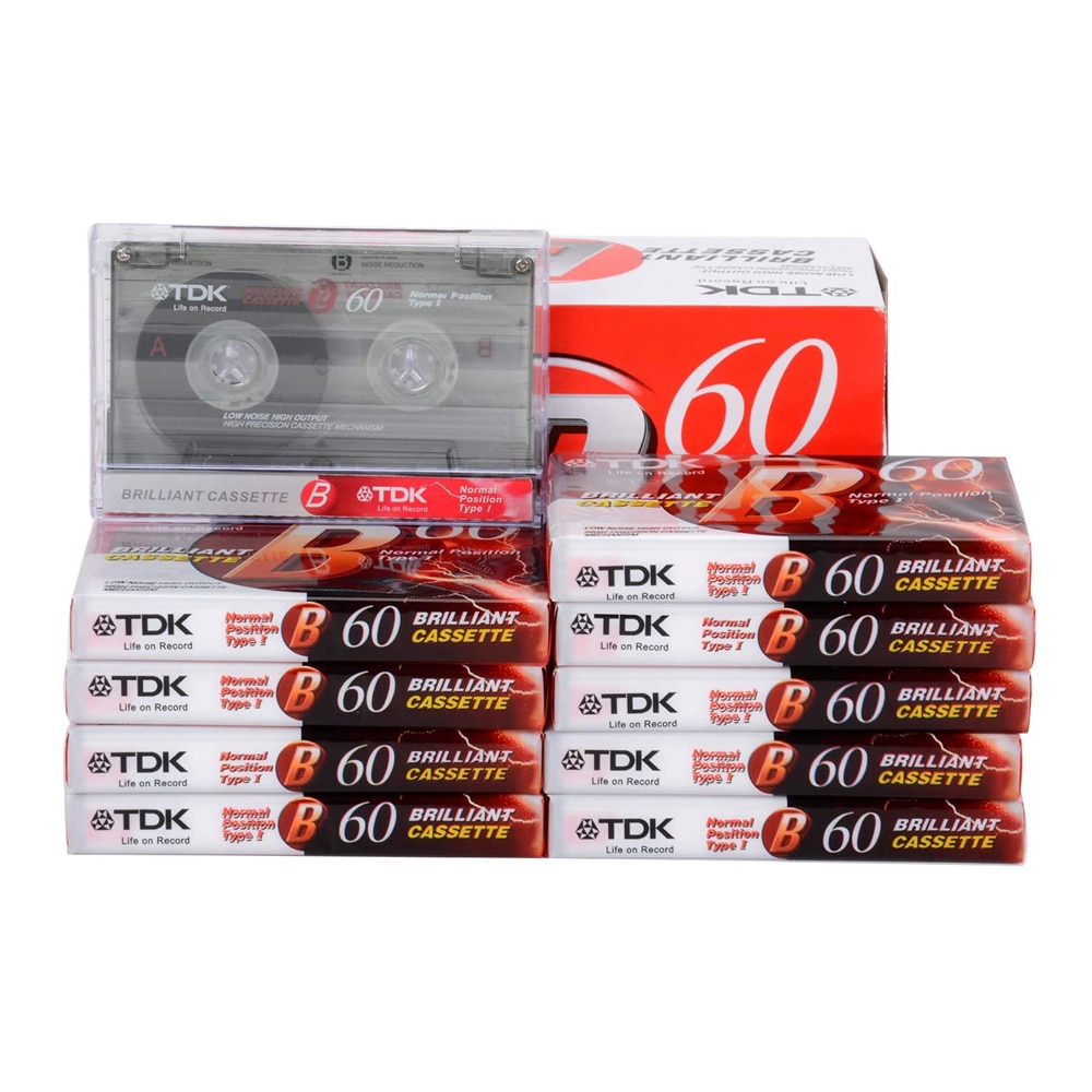 1 stk standard kassette tom båndafspiller tom 60 minutter magnetisk lydbåndoptagelse til optagelse af talemusik