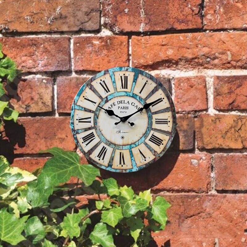 Vintage style hiljainen antiikki puinen seinäkello koti keittiö toimisto ornamentti