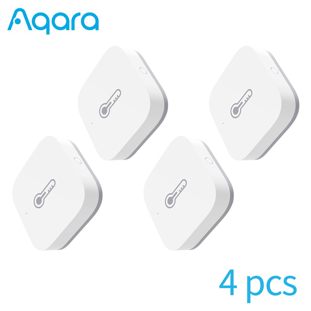 Aqara Temperature Humidity Sensor Zigbee Temperature Sensor Smart Life Humidity Sensor APP Control Work For Xiaomi Gateway: Sensor 4pcs
