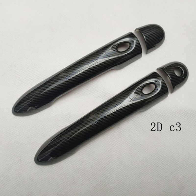 Cubierta de manija de puerta de coche, accesorios de color fibra de carbono para Renault Megane 3 iii, , , , , , , ,