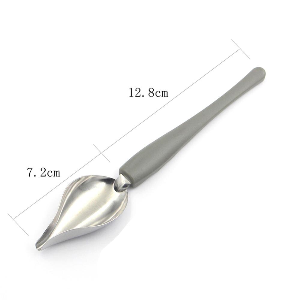 Cuchara creativa decorativa para decorar Sushi, herramienta de para sorteo de comida, plato de aderezo de salsa, utensilios para hornear, cucharas de comida para pasteles, novedad: L