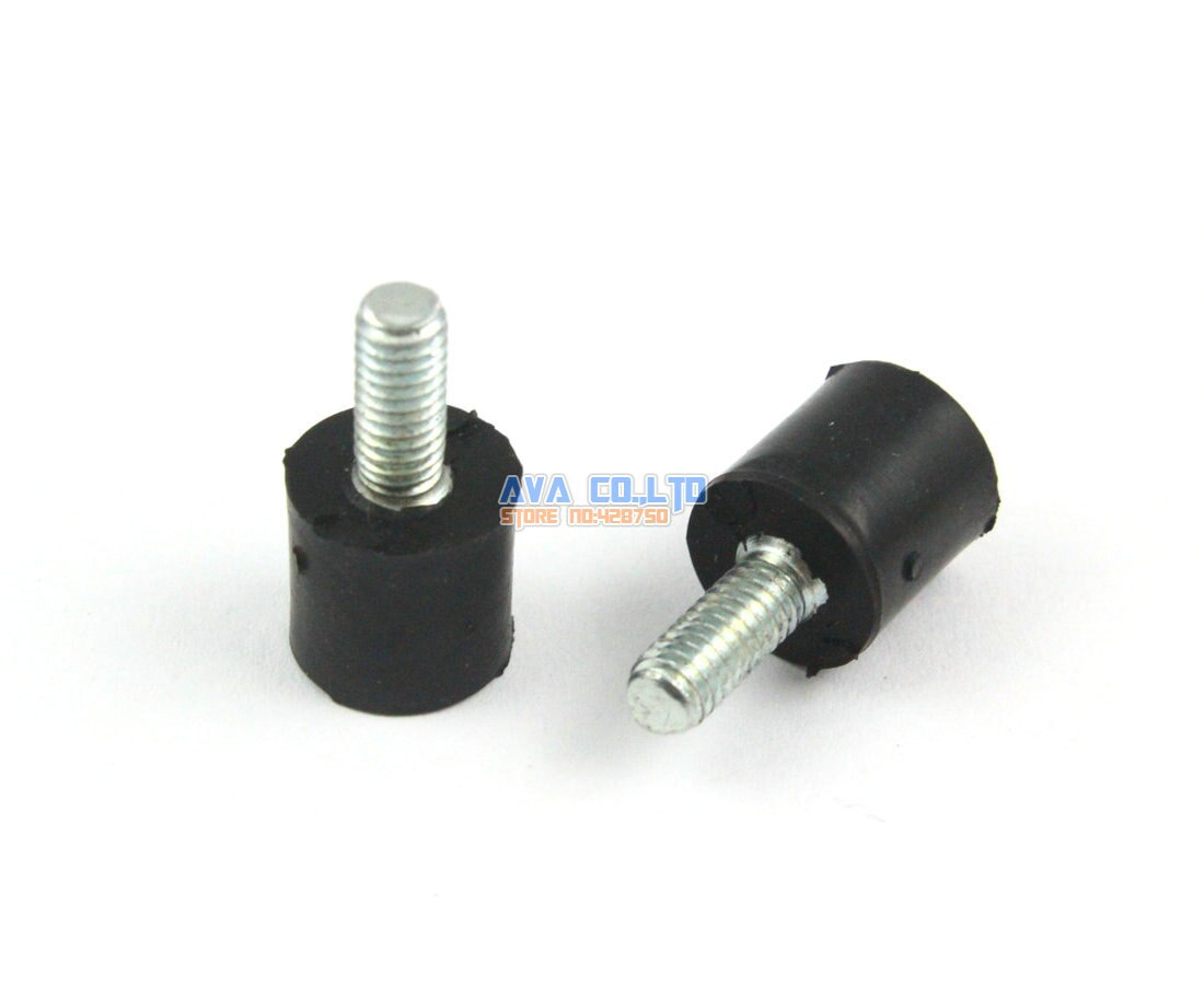 15 Stuks 10*10mm Body M4 * 10mm Mannelijke Vrouwelijke Rubber Anti Vibration Mount Spoel Isolator