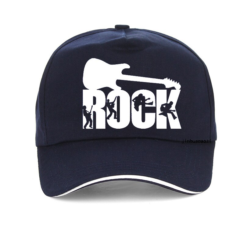 Zomer Rock Baseball Cap Mannen Vrouwen Mode Rock Brief Hoed Voor Mannen 100% Katoen Snapback Hoeden Hip Hop Pet Bone gorras: Marineblauw