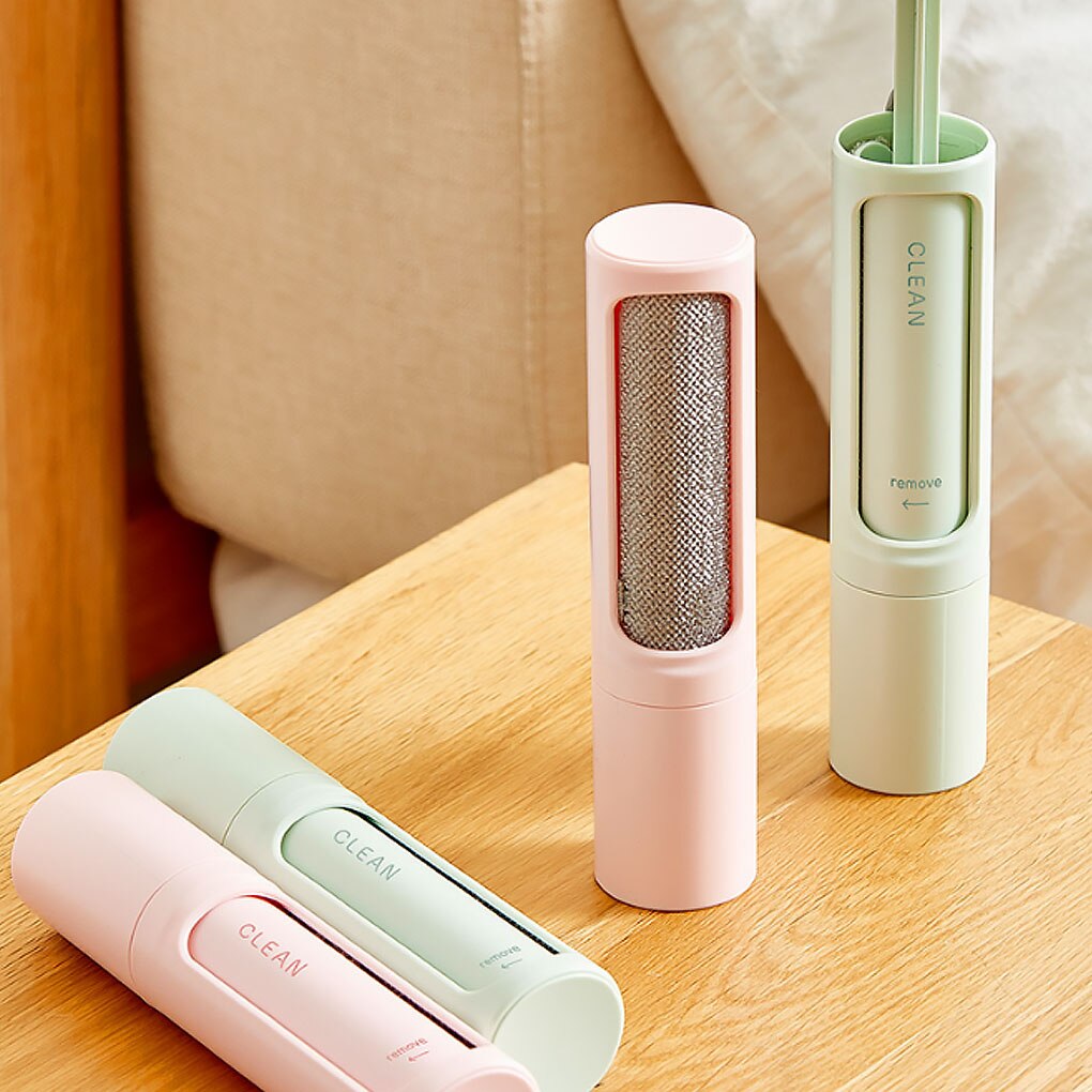 1pc Static Brush Pet Hair Lint Remover Float Fur Cleaning Brushes Reusable Roller Device Dust Brush Electrostatic Dust Cleaner