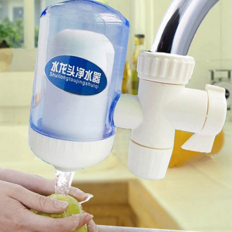 Køkkenhane filter vandrenser vaskbar keramisk percolator mini vandfilter filtro rust bakterier fjernelse udskiftningsfilter: 2 vandrenser