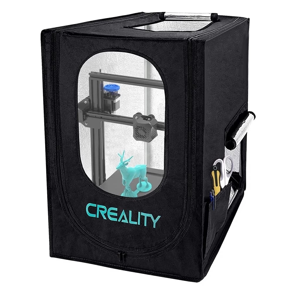 Creality 3d druckergehäuse, klein , 72*60*48cm aluminiumfolien mit rahmen, schwer entflammbar, sicher, schnelle und einfache installation