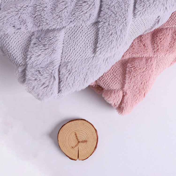 polyester varpstrikket plysj pv fløyel vattert stoff, hjemmetekstil pute, sko, bagasje stoff