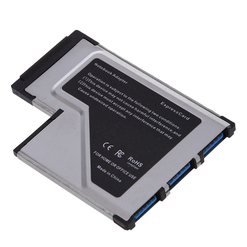 3 Port USB 3.0 Express Card 54mm PCMCIA Express Card for Laptop